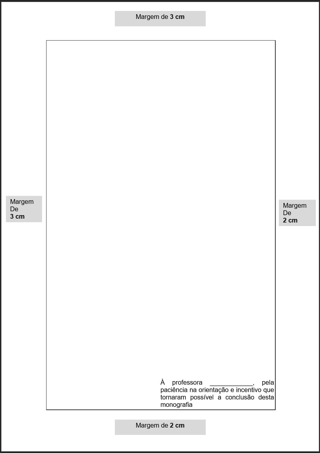 UNIFIL - Dedicatória modelo